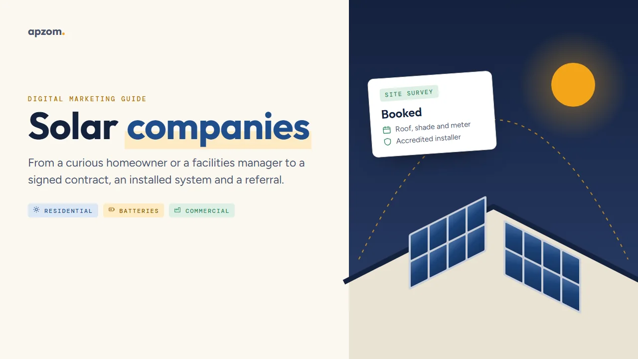 Digital Marketing Agency for Solar Companies: From Curious Buyer to Signed Install