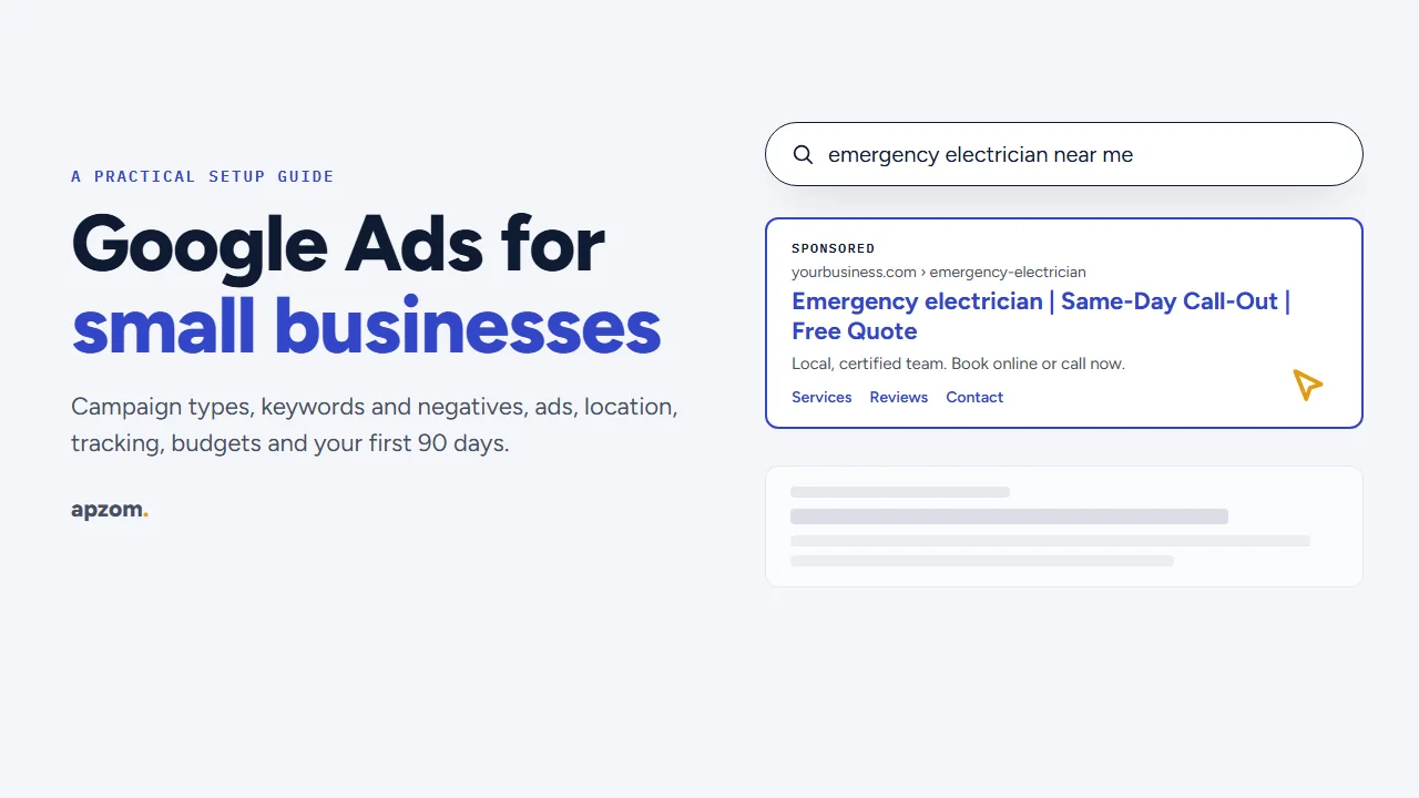 Google Ads for Small Businesses: A Practical Setup Guide