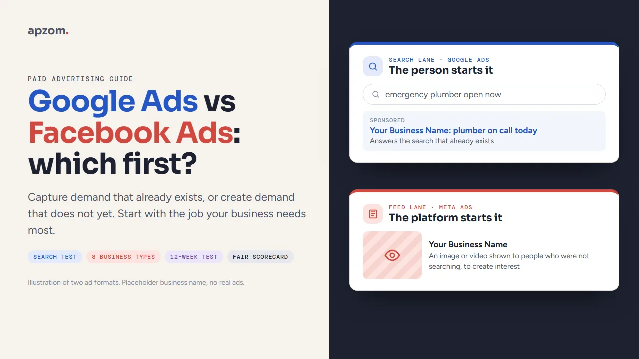 Google Ads vs Facebook Ads: Which Should You Use First?
