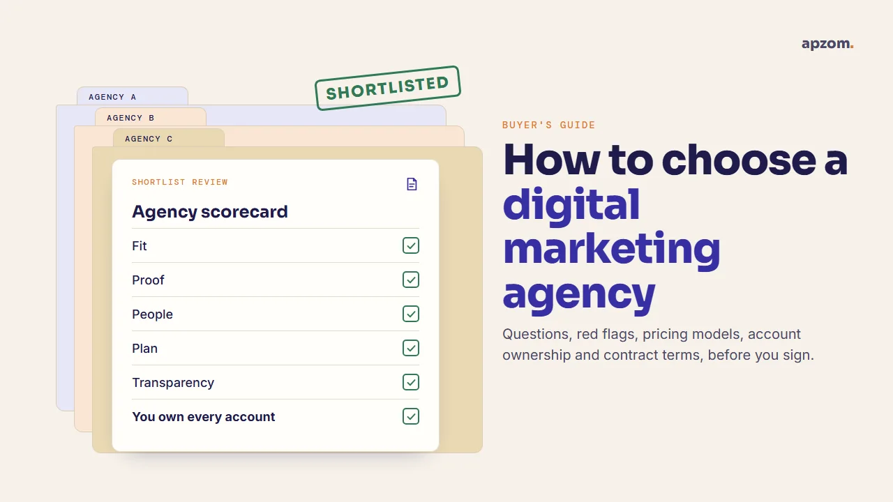 How to Choose a Digital Marketing Agency: Questions, Red Flags and Contracts