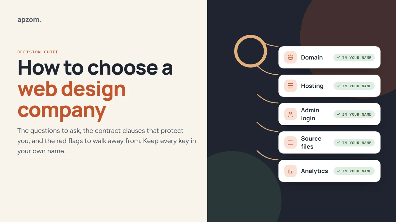 How to Choose a Web Design Company: Questions, Contracts and Red Flags