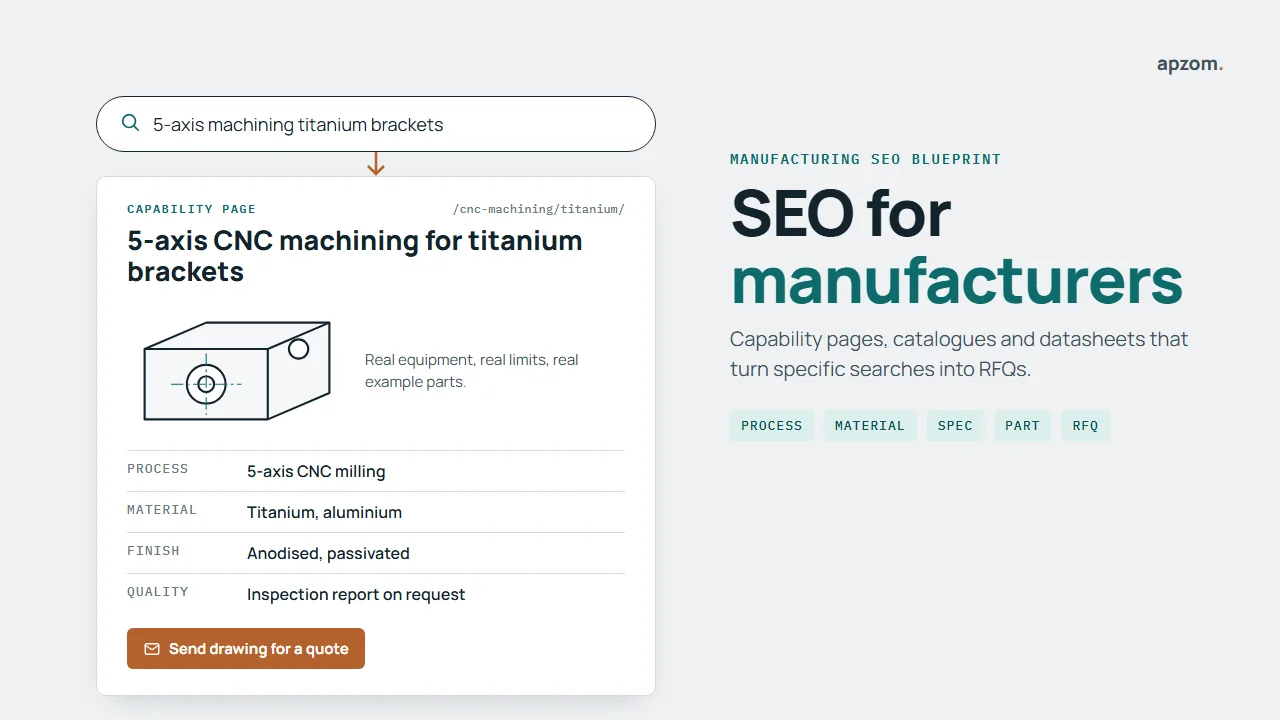 SEO for Manufacturers: A Practical Blueprint for Getting Found by Engineers